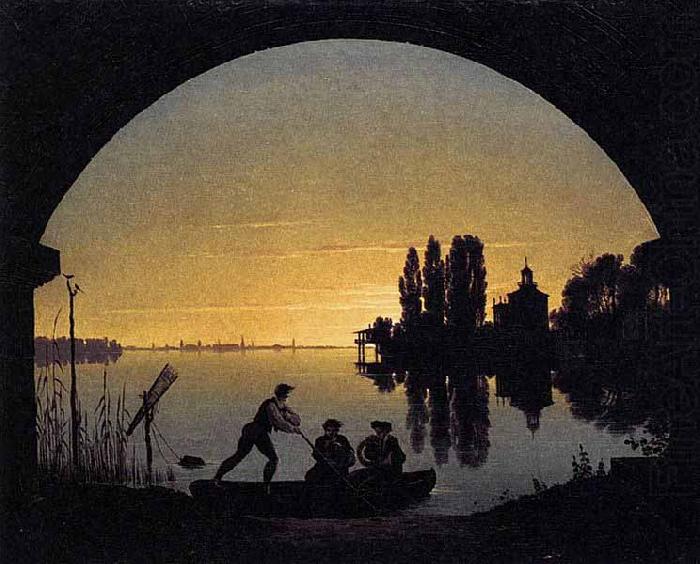 Karl friedrich schinkel The Banks of the Spree near Stralau china oil painting image